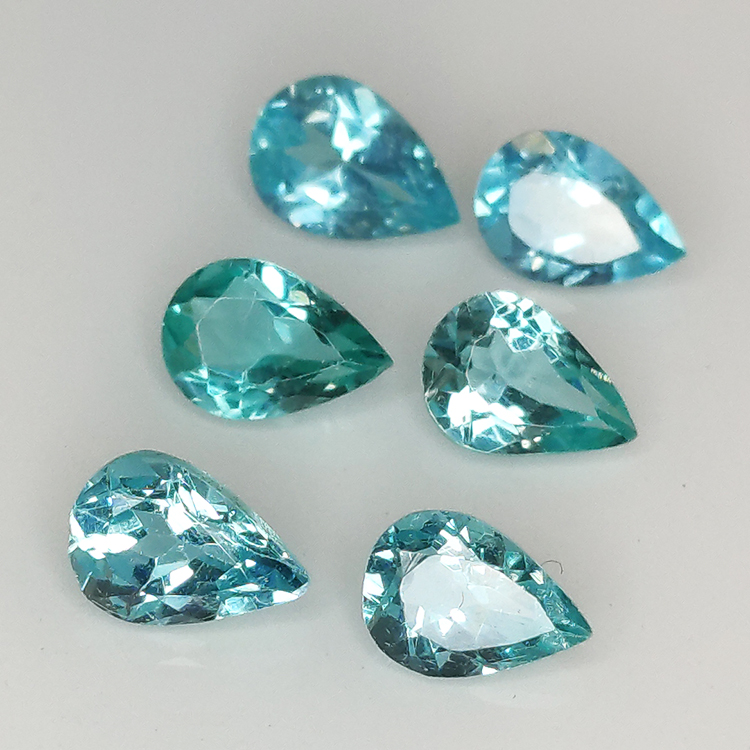 Taglio a pera di apatite da 1 ct, 6x4 mm