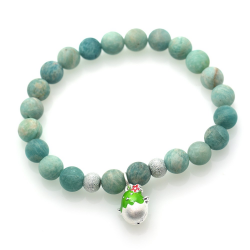 Amazonite & 925 Sterling Silver Chick Bracelet