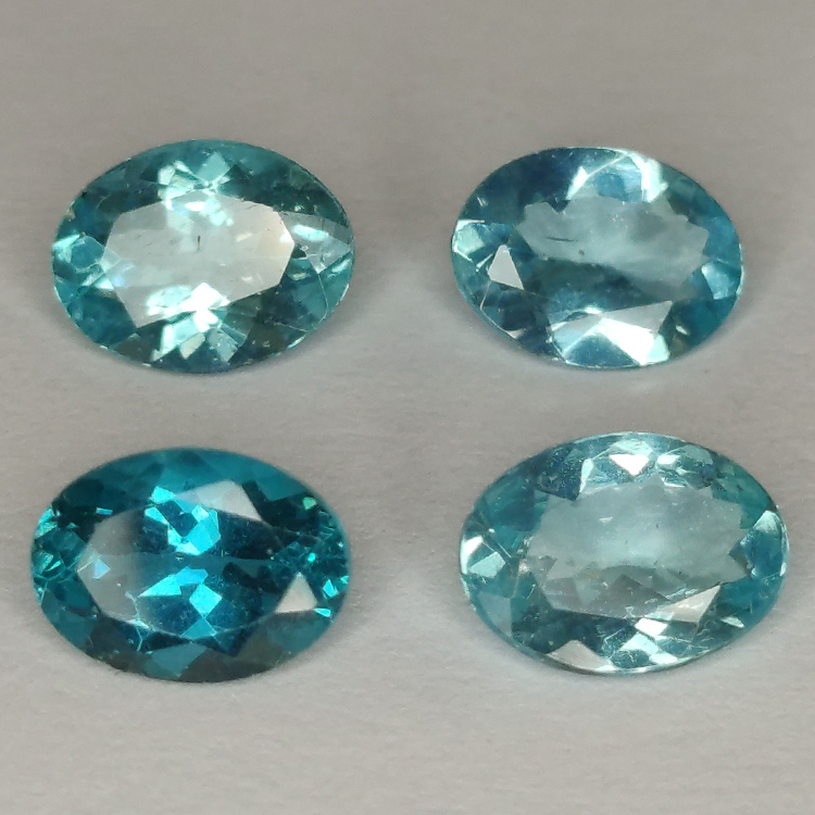 1 pezzo di apatite con taglio ovale 8x6mm