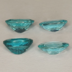 1 pezzo di apatite con taglio ovale 8x6mm