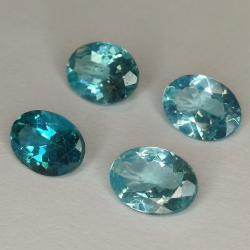 1 pezzo di apatite con taglio ovale 8x6mm