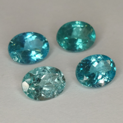 1 pezzo di apatite con taglio ovale 8,5x6,5 mm