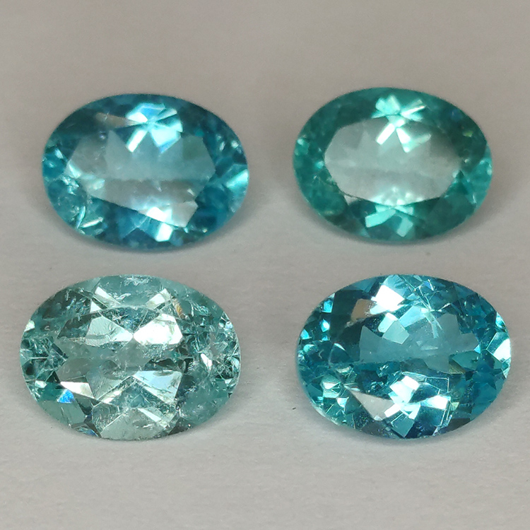 1 pezzo di apatite con taglio ovale 8,5x6,5 mm