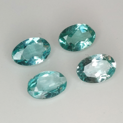 1 pz Apatite con taglio ovale 6x4 mm