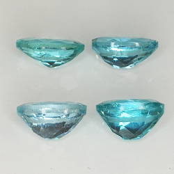 1 pz Apatite con taglio ovale 6x4 mm