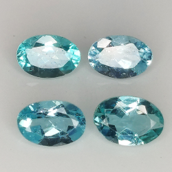 1 pz Apatite con taglio ovale 6x4 mm