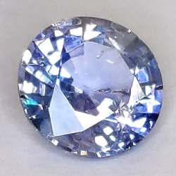 1.11ct Zafiro talla redonda 6,41mm