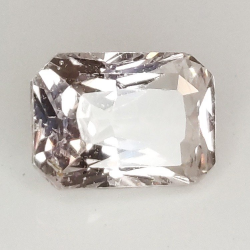 1,58 ct Padparadscha-Saphir-Smaragdschliff 7,49 x 5,45 mm