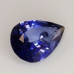 1,21 ct Saphir im Birnenschliff 8,09 x 5,66 mm