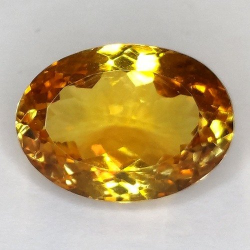 11.72ct Citrine Quartz Oval Cut 15.90 x 11.49 mm