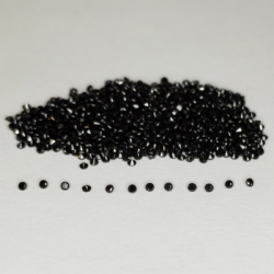 Spinello nero taglio rotondo da 6,38 ct 1 mm