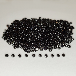 46,34 ct Spinelle noir taille ronde 2 mm