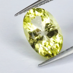 1.54 ct Heliodorus Oval Cut 9.10 x 6.18 mm