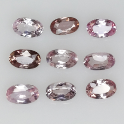 3.01ct Zafiro Padparadscha talla oval 5x3 mm