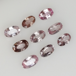 Saphir Padparadscha 3,01 ct taille ovale 5x3 mm