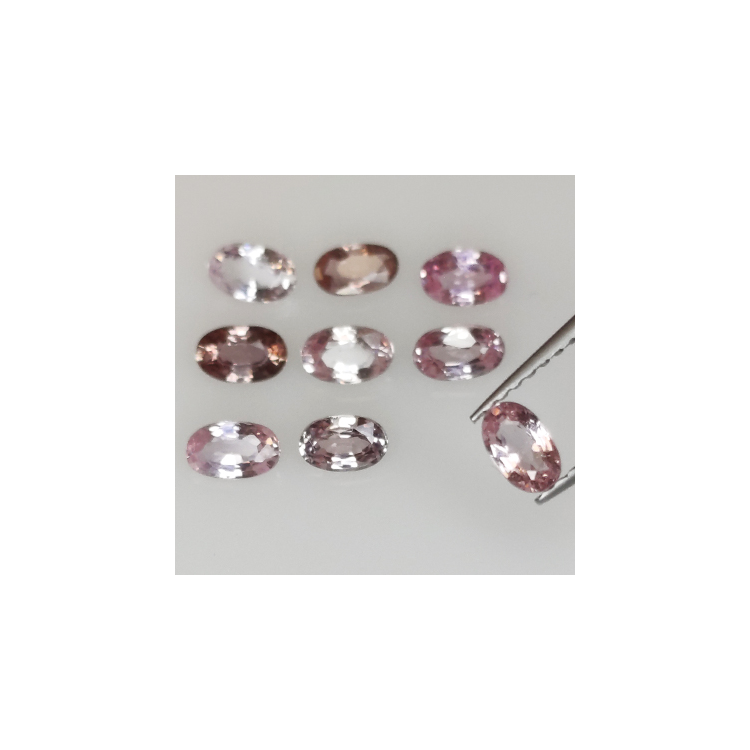 Saphir Padparadscha 3,01 ct taille ovale 5x3 mm