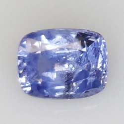 0.97 ct Blue Sapphire Cushion Cut 6.34 x 4.90 mm