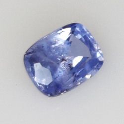 0,97 ct blauer Saphir im Kissenschliff 6,34 x 4,90 mm