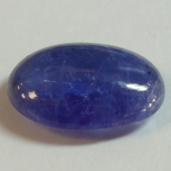 Taglio ovale di tanzanite da 6,91 ct, 15,20 x 10,52 mm