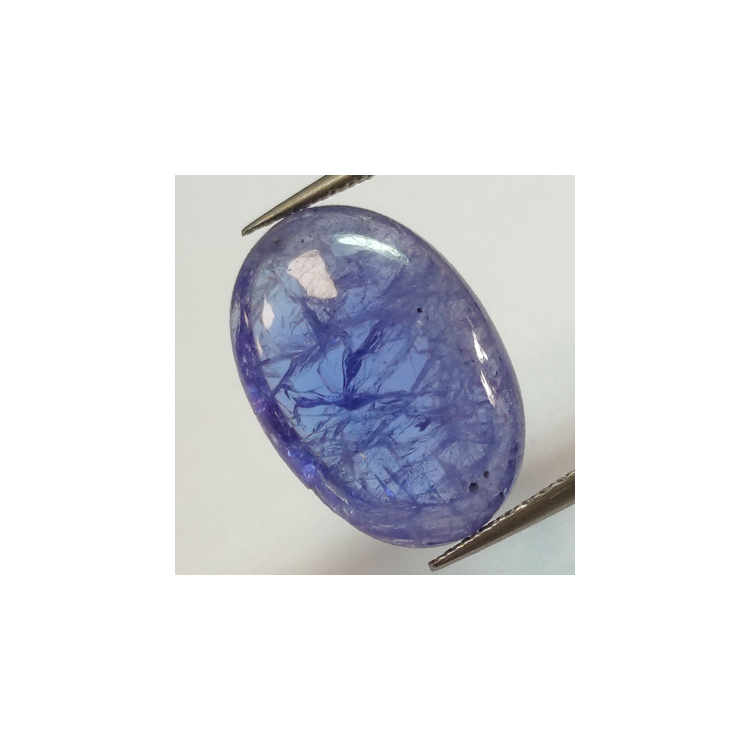 Taglio ovale di tanzanite da 6,91 ct, 15,20 x 10,52 mm