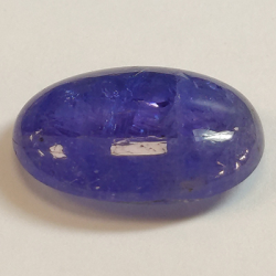 Taglio ovale di tanzanite da 6,91 ct, 15,20 x 10,52 mm