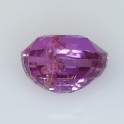 2,54 ct rosa Saphir im Smaragdschliff, 7,88 x 6,00 mm