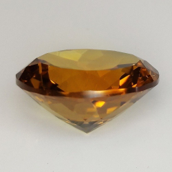 Quarzo citrino a taglio rotondo da 11,87 ct, 16 mm