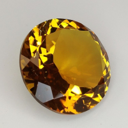 11.87ct Citrine Quartz Round Cut 16 mm