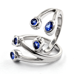 Silver and Tanzanite Ring