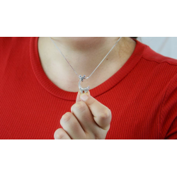 Giraffe Pendant with Zircons and 925 Silver