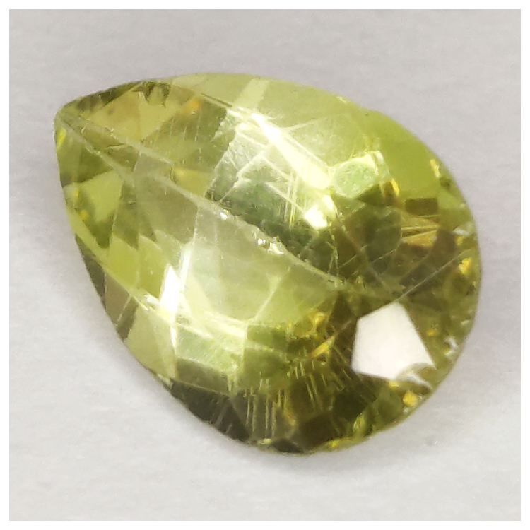 1,80ct Peridoto Verde Talla Pera 10.46x6,66mm