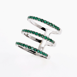 Anillo de Multigemas y plata de ley 925