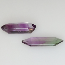 6.45ct Fluorita Blue John Talla Fantasía 16,5x6,2mm 14,3x7,3mm