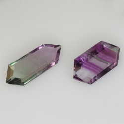 6.45ct Fluorita Blue John Talla Fantasía 16,5x6,2mm 14,3x7,3mm