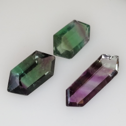 7,70ct Fluorita Blue John Talla Fantasía 16,2x5mm