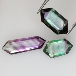 7,70ct Fluorita Blue John Talla Fantasía 16,2x5mm