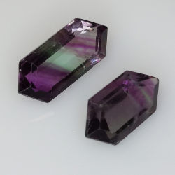 8,11ct Fluorita Blue John Talla Fantasía 15,7x6,9mm