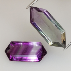 9 ct Fluorita Blue John Talla Fantasía 17,6x6,8mm
