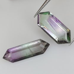 9,97ct Fluorita Blue John Talla Fantasía 19,1x6,3mm
