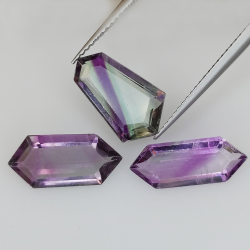 8,76ct Fluorita Blue John Talla Fantasía 14,6x5,7mm