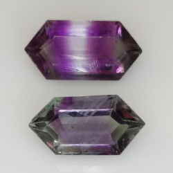 9,90ct Fluorita Blue John Talla Fantasía 15,4x7,8mm