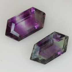 9,90ct Fluorita Blue John Talla Fantasía 15,4x7,8mm