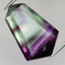 6,23ct Fluorita Blue John Talla Fantasía 16,1x9,1mm