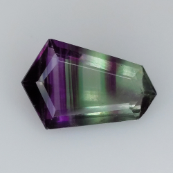 6,23ct Fluorita Blue John Talla Fantasía 16,1x9,1mm