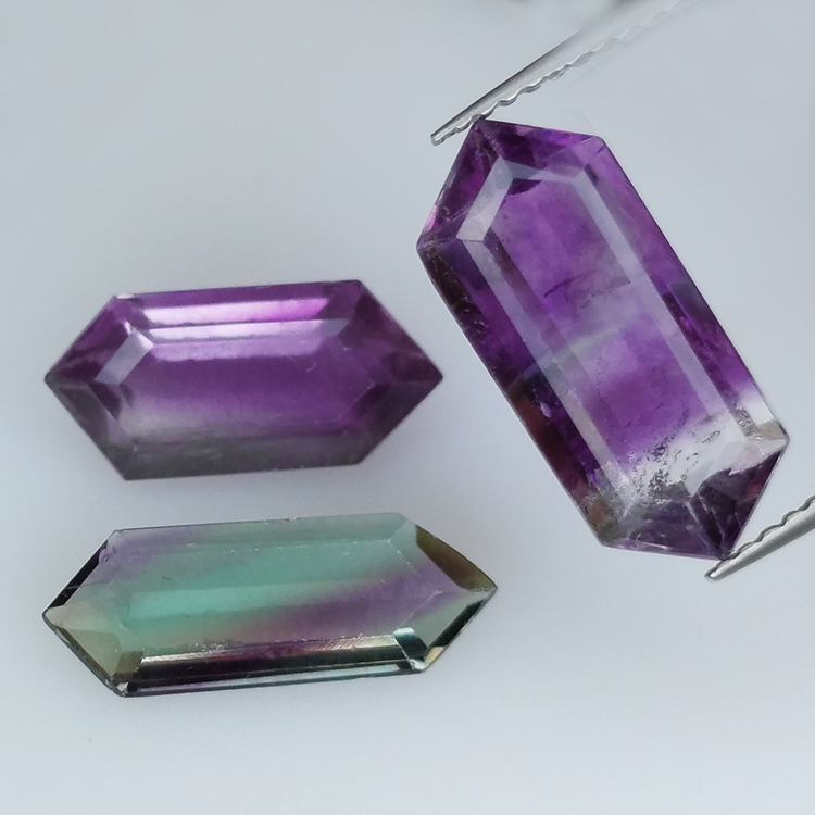 10,20ct Fluorita Blue John Talla Fantasía 15,6x6,8mm