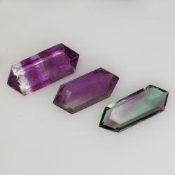 10,20ct Fluorita Blue John Talla Fantasía 15,6x6,8mm