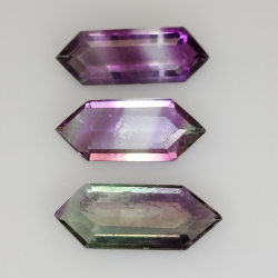 10,26ct Fluorita Blue John Talla Fantasía 17,2x6,3mm