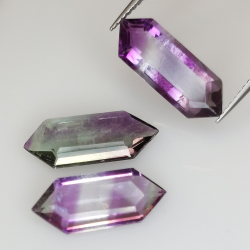 10,26ct Fluorita Blue John Talla Fantasía 17,2x6,3mm