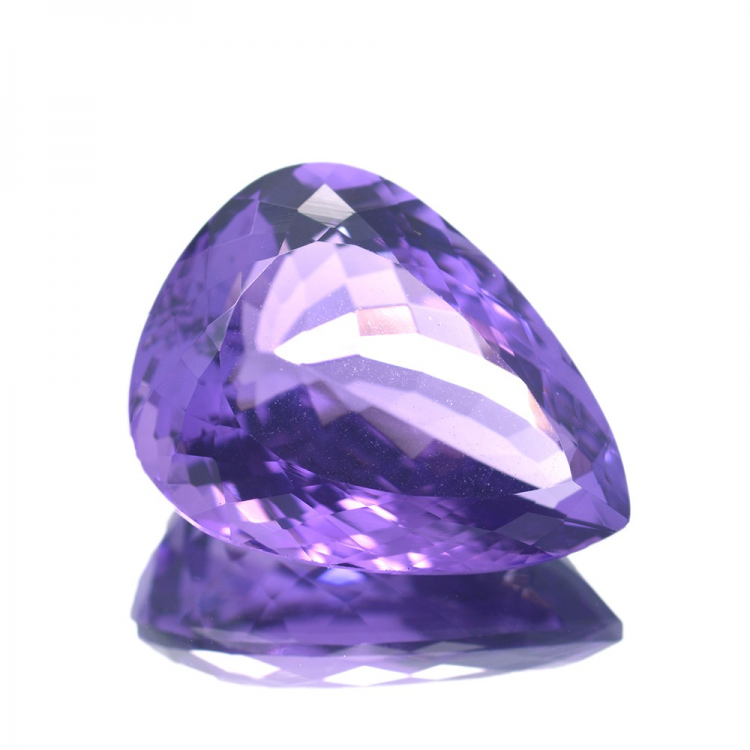 21,40ct  Améthyste Taille Poire 22,04x17,02mm