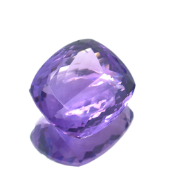 34,05 ct  Amethyst Kissen Schnitt 22,00x19,42mm